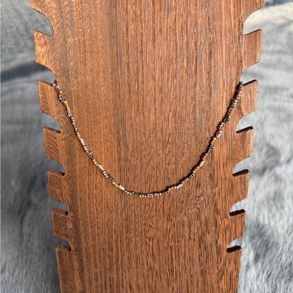 Chan Luu Gold and Silver Beaded Necklace - Picture 3 of 4